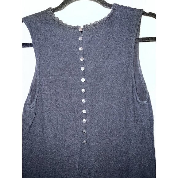 FREE PEOPLE Maribelle Crochet-Inset Mini Dress, Black Sz Small - Picture 8 of 11